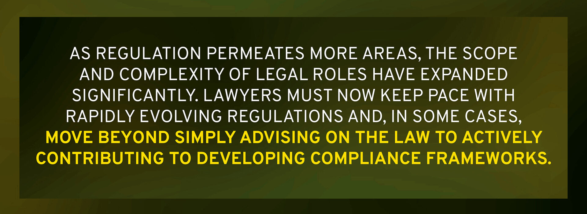 Talent in Transition: The Impact of Regulation & ESG | Legal